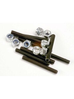 3962 Set (grub) screws, 3x25mm (8)/ 3mm nylon locknuts (8)
