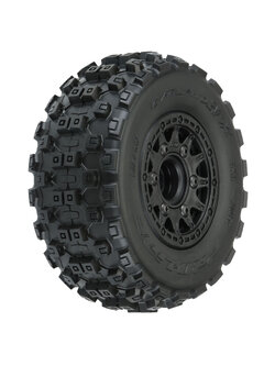 PRO1015610 1/10 Badlands MX M2 Fr/Rr 2.2"/3.0" SC Mounted 12mm Blk Raid (2)