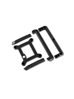 10717-BLK Skid plate (roof)/ tailgate protector (black)/ mounts (2)/ 3x8mm BCS (7) (fits #10711 body)