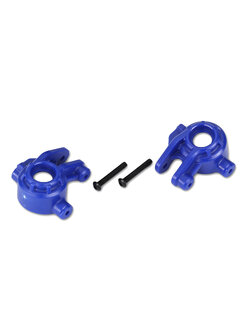 9037X Steering blocks, extreme heavy duty, blue (left & right)/ 3x20mm BCS (2) (for use with #9080 upgrade kit)