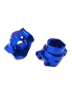 INT-C27991BLUE Billet Machined Alloy Rear Portal Drive Axle Mount for Traxxas TRX-4 Crawler