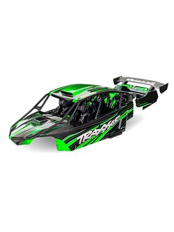 10911-GRN Body, Funco® Pro Scale® Sand Car, green (painted, decals applied) (assembled with front & rear body supports for clipless mounting, roll cage & interior)