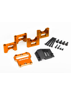 9584T Mount, center differential carrier, 6061-T6 aluminum (orange-anodized)