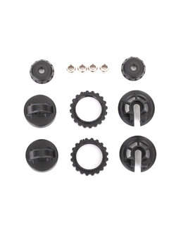 7468X Caps & spring retainers, GTR shock (upper cap (2)/ hollow balls (4)/ bottom cap (2)/ upper retainer (2)/ lower retainer (2))