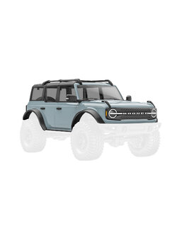 9711-GRAY Body, Ford Bronco, complete, Cactus Gray (includes grille, side mirrors, door handles, fender flares, windshield wipers, spare tire mount, & clipless mounting) (requires #9735 front & rear bumpers)
