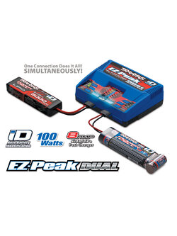 2972 Charger, EZ-Peak Dual, Optimized For Traxxas Lipo (3s/2s) & Traxxas NiMH Battery Packs