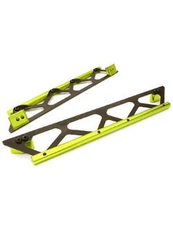 INT-C26834GREEN Machined Side Protection Nerf Bars for Traxxas X-Maxx 4X4