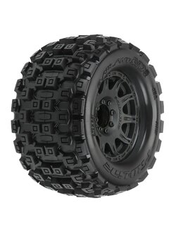 PRO1012710 Badlands MX38 F/R 3.8" MT Tires Mounted 17mm Black Raid (2)