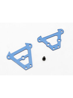 7023 Bulkhead tie bars, front & rear (blue-anodized aluminum)/ 2.5x6 CS (1)