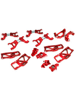 INT-C29368RED Billet Machined Suspension Kit for Traxxas 1/10 Maxx Truck 4S