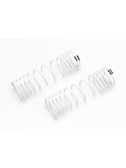 6858 Springs, rear (white) (progressive rate) (2)