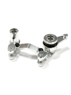 INT-C25490SILVER Billet Machined Steering Bell Crank for 1/10 Stampede 4X4 & Rustler 4X4