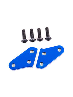 9636X Steering block arms (aluminum, blue-anodized) (2) (fits #9635 series & 9637 series steering blocks)