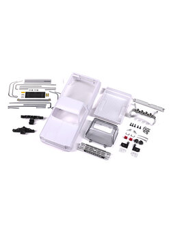 9811 Body, Chevrolet K10 Truck (1979), complete (unassembled) (white, requires painting) (includes grille, side mirrors, door handles, roll bar, windshield wipers, & clipless mounting) (requires #9835 front & rear bumpers)