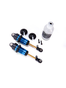 7461 Shocks, GTR long blue-anodized, PTFE-coated bodies with TiN shafts (fully assembled, without springs) (2)