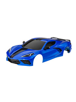 9311X Body, Chevrolet Corvette Stingray, complete (blue) (painted, decals applied) (includes side mirrors, spoiler, grilles, vents, & clipless mounting)