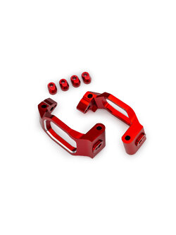 10232-RED Red Aluminum Caster Blocks (L&R)