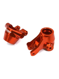 C32960RED Billet Machined Steering Knuckles for Traxxas 1/8 Sledge 4WD