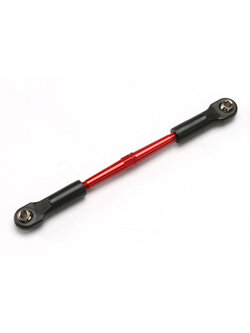 5595 Turnbuckle, aluminum (red-anodized), front toe link, 61mm (1) (assembled with rod ends and hollow balls) (see part 5539X for complete set of Jato aluminum turnbuckles)