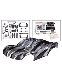 10211X Body, Maxx Slash®, ProGraphix® (graphics are printed, requires paint & final color application)/ decal sheet (includes body support, body plastics, latches, & hardware for clipless mounting)