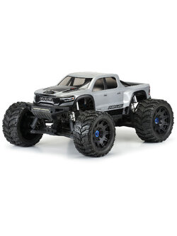 PRO357417 1/5 Pre-Cut 2021 Ram 1500 Clear Body: X-MAXX