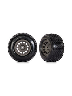 10774-GRAY Gray Mini XRT Wheels w/ Response Pro Tires (2)