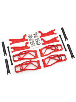 8995R Suspension kit, WideMaxx™, red (includes front & rear suspension arms, front toe links, outer half shafts (extended), rear shock springs)
