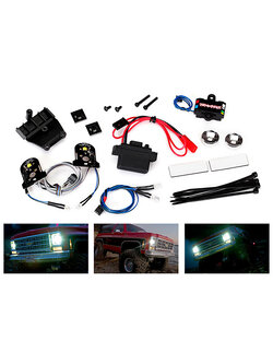 8038 LED light set, complete with power supply (contains headlights, tail lights, side marker lights, distribution block, and power supply) (fits #8130 body)