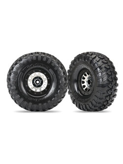 8172 Tires and wheels, assembled (Method 105 black chrome beadlock wheels, Canyon Trail 2.2" tires, foam inserts) (1 left, 1 right)