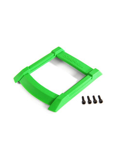 8917G Skid plate, roof (body) (green)/ 3x12mm CS (4)