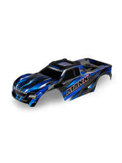 8918A Body, Maxx®, blue (painted, decals applied) (fits Maxx® with extended chassis (352mm wheelbase))