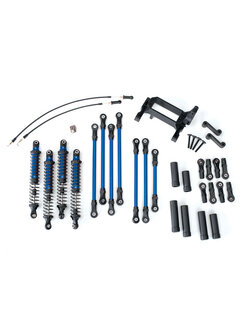 8140X Long Arm Lift Kit, TRX-4®, complete (includes blue powder coated links, blue-anodized shocks)