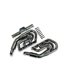 10982-BLKCR Engine exhaust, black chrome/ 2.5x12mm CS (8) [สำหรับ 1/5 FUNCO]