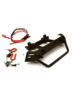 INT-OBM-019 Realistic Front Metal Bumper w/ 40mm Mount for Axial SCX10 II & Traxxas TRX-4