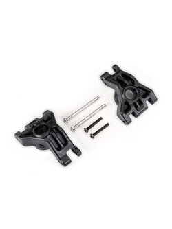 9050 Carriers, stub axle, rear, extreme heavy duty, black (left & right)/ 3x41mm hinge pins (2)/ 3x20mm BCS (2) (for use with #9080 upgrade kit)