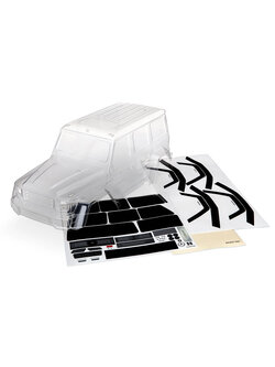 8811 Body, Mercedes-Benz® G 500® 4x4² (clear, requires painting)/ decals/ window masks (includes rear body post, grille, side mirrors, door handles, & windshield wipers)