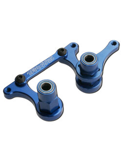 3743A Steering bellcranks, drag link (blue-anodized 6061-T6 aluminum)/ 5x8mm ball bearings (4)/ hardware (assembled)