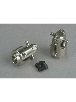 4628X Differential output yokes, hardened steel (w/ U-joints) (2)