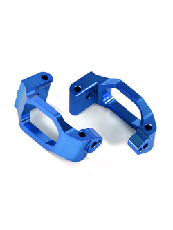 8932X Caster blocks (c-hubs), 6061-T6 aluminum (blue-anodized), left & right/ 4x22mm pin (4)/ 3x6mm BCS (4)/ retainers (4)