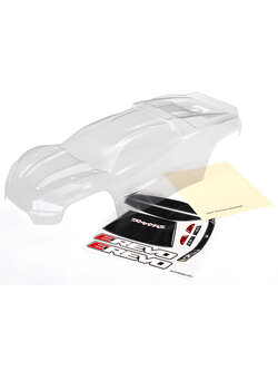 8611 Body, E-Revo (clear, requires painting)/window, grill, lights decal sheet