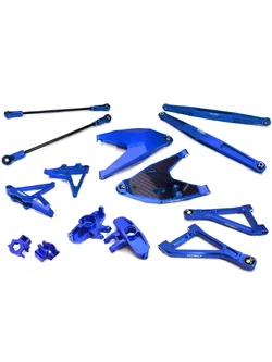INT-C28629BLUE Billet Machined Alloy Suspension Kit for Traxxas 1/7 Unlimited Desert Racer