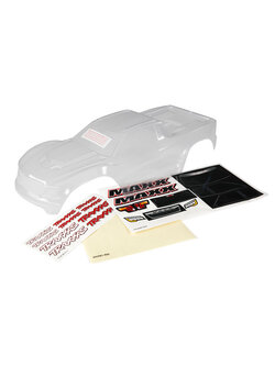 8911 Body, Maxx® (clear, requires painting)/ window masks/ decal sheet