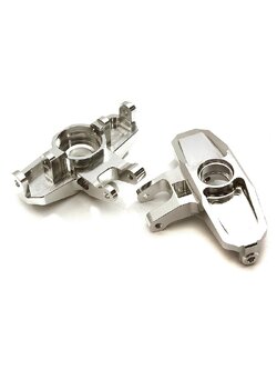 INT-C28560SILVER Billet Machined Steering Blocks for Traxxas 1/7 Unlimited Desert Racer