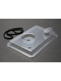 1571X Radio box lid (clear)/ rubber gasket (1) (for use with remote push button)