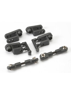 5345R Servo horns, steering, long (2), short (2)/ linkage, steering (3x20mm turnbuckle) (2)/ rod ends (short) (4)/ hollow balls (4)