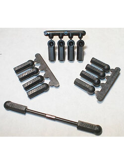 RPM-73372 Heavy Duty Rod Ends (12) 4-40 Black