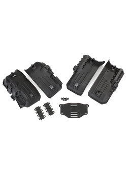 8072 Fenders, inner, front & rear (2 each)/ rock light covers (8)/ battery plate/ 3x8 flathead screws (4), TRX-4, TRX-6