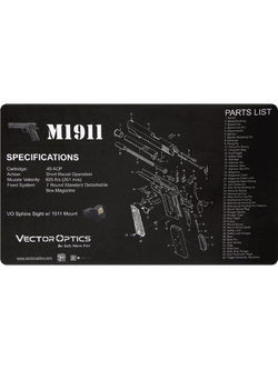 SCBM-03 M1911 Bench Mat