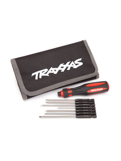 8711 Speed Bit Master Set, hex driver, 7-piece straight and ball end, includes premium handle (medium), travel pouch, hex drivers (straight: 1.5mm, 2.0mm, 2.5mm, 3.0mm) (ball end: 2.0mm, 2.5mm, 3.0mm), 1/4' drive