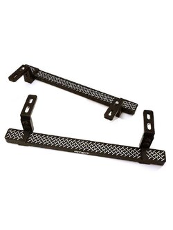 INT-C28485BLACK Alloy Machined Side Step Plate Set for Traxxas TRX-4 Defender & Sport